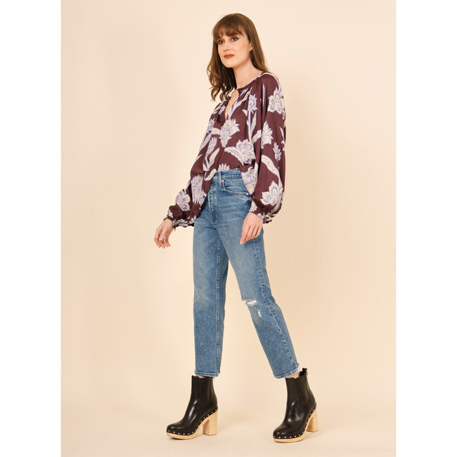 Women's Lani Long Raglan Sleeve Blouse, Maira Bourdeaux - Blouses - 2