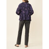 Women's Irma Long Raglan Sleeve Peasant Blouse, Mara Midnight - Blouses - 3