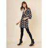 Women's Margot V-Neck Kimono Mini Dress, Adia Obsidian - Dresses - 3