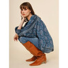 Women's Fitzgerald Voluminous Sleeve 2-Side Blouse, Siya Aegean - Blouses - 4