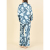 Women's Print Piped PJ Pant Set, Maira Ice - Pajamas - 3