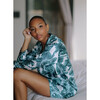 Women's Print Piped PJ Short Set, Cemile Juniper - Pajamas - 4
