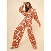 Women's Siinatra Floral Print Wide Leg Pant, Cemille Fig - Pants - 5