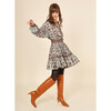 Women's Irma Vintage Bohemian Peasant Mini Dress, Remy Sage - Dresses - 6