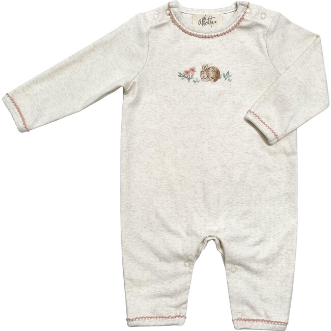 Embroidered Baby Hare Marl Babygro