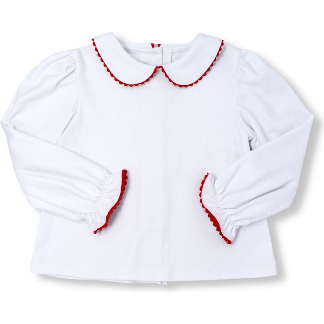 Better Together Long Sleeve Blouse, White/Red