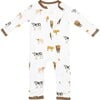 Zippered Romper, Moo - Rompers - 2