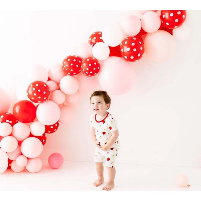 Sleeve Sleeve Toddler Pajama, Strawberry - Pajamas - 2
