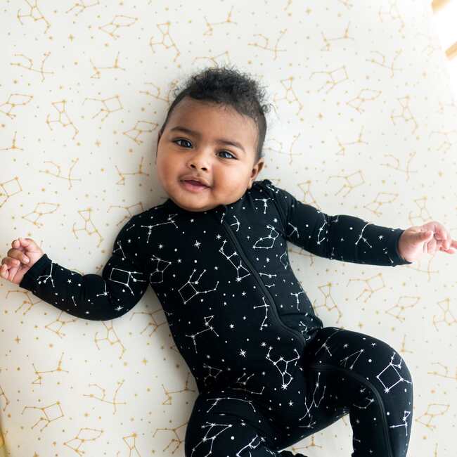 Zippered Footie, Midnight Constellation - Footie Pajamas - 2