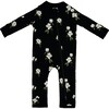 Zippered Romper, Midnight Magnolia - Rompers - 1 - thumbnail