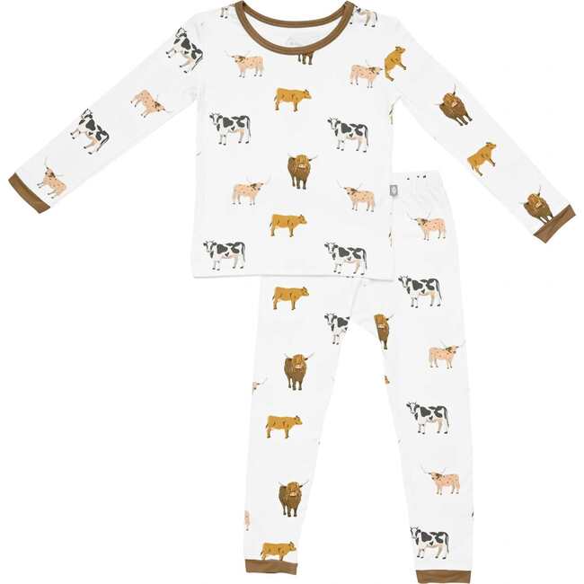 Long Sleeve Toddler Pajama, Moo