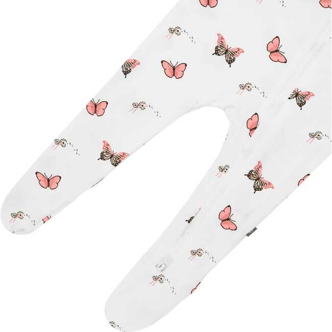 Zippered Footie, Butterfly - Footie Pajamas - 3