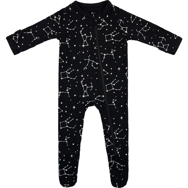 Zippered Footie, Midnight Constellation - Footie Pajamas - 4