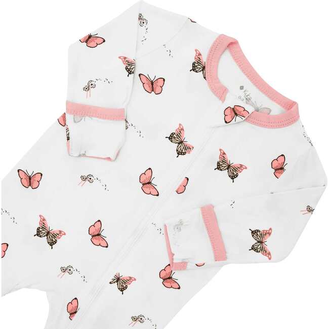 Zippered Footie, Butterfly - Footie Pajamas - 5