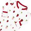 Zippered Footie, Strawberry - Footie Pajamas - 6