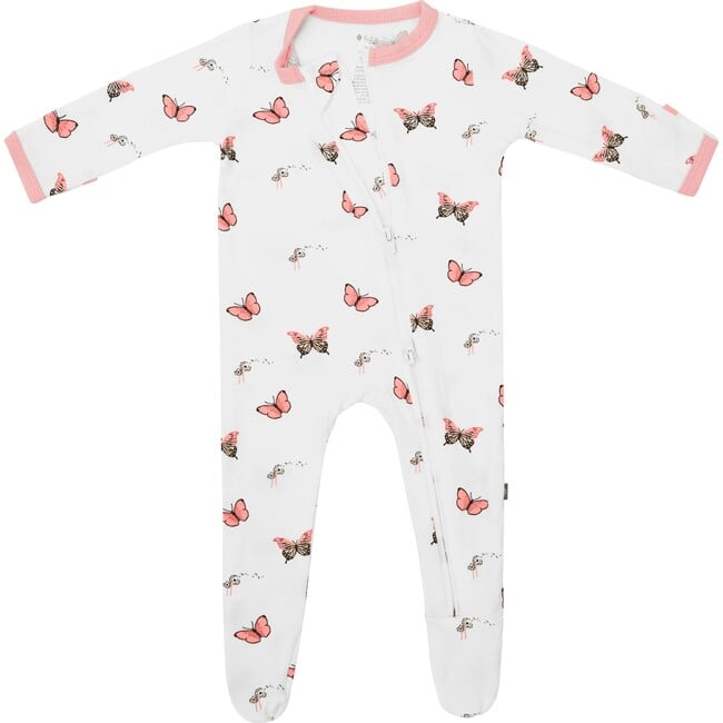 Zippered Footie, Butterfly - Footie Pajamas - 6