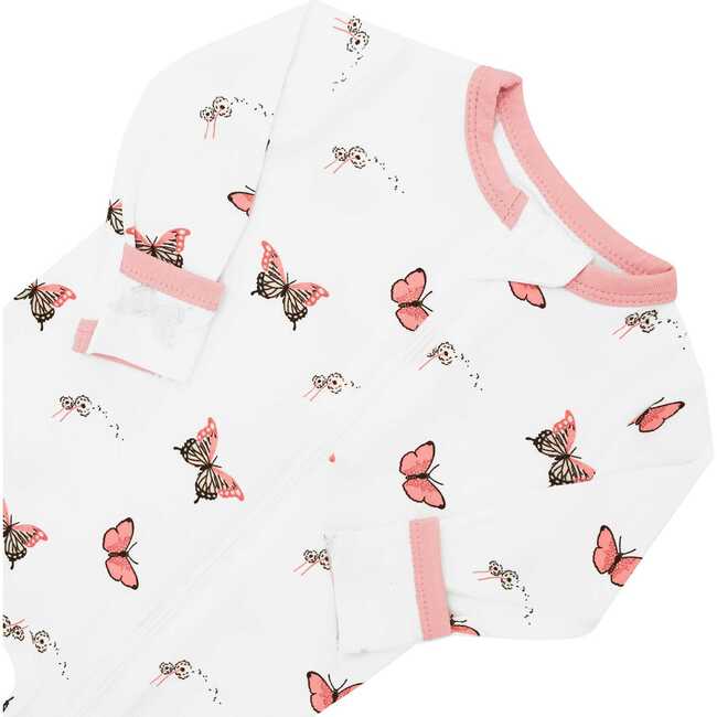 Zippered Romper, Butterfly - Rompers - 7