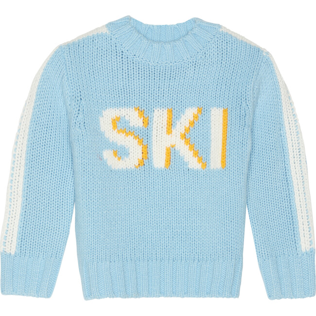 Ski Crew Neck Sweater, Powder Blue