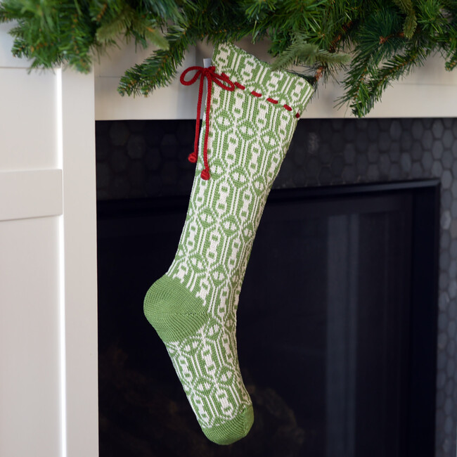 Green Patterned Stocking - Stockings - 2