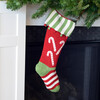 Candy Cane Stocking, Red/Green - Stockings - 2