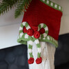Cable with Bow Stocking, Ecru - Stockings - 3