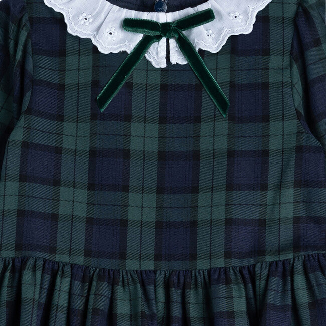 Tabitha Willow Tartan Dress, Navy Tartan - Dresses - 2