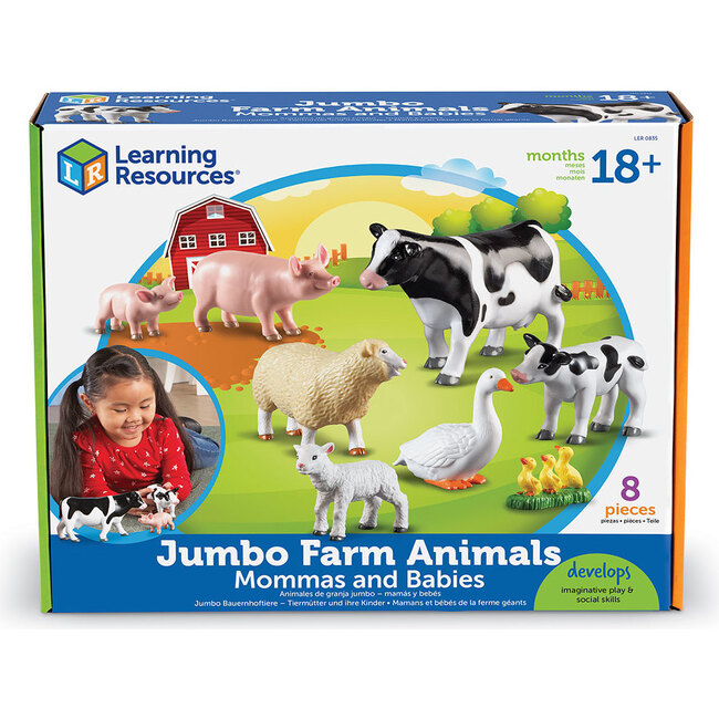 Jumbo Farm Animals: Mommas and Babies - STEM Toys - 3