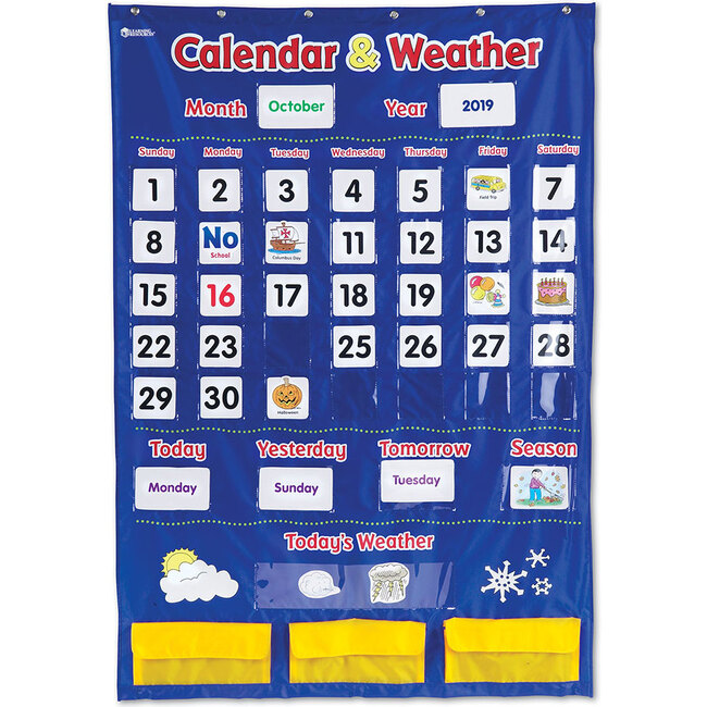 Calendar & Weather Pocket Chart