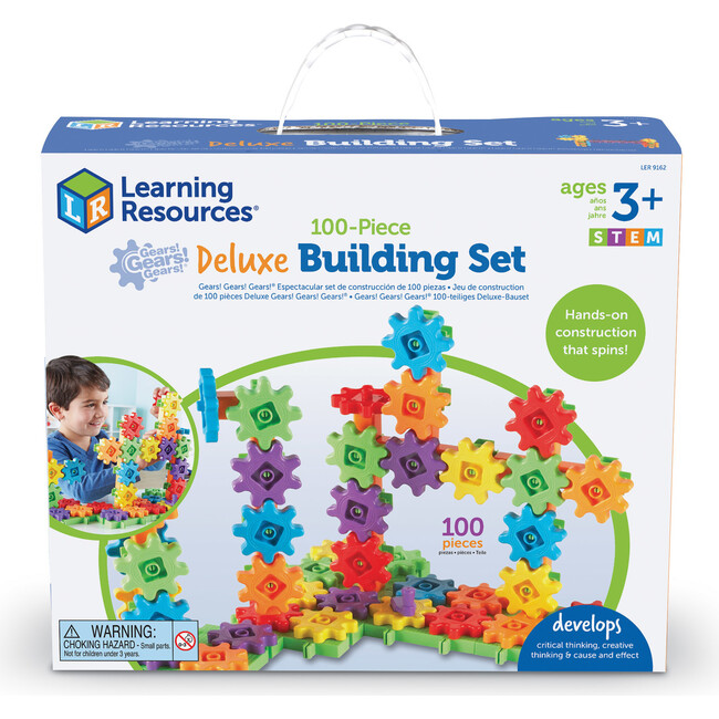 Gears! Gears! Gears!® 100-Piece Deluxe Building Set - STEM Toys - 5