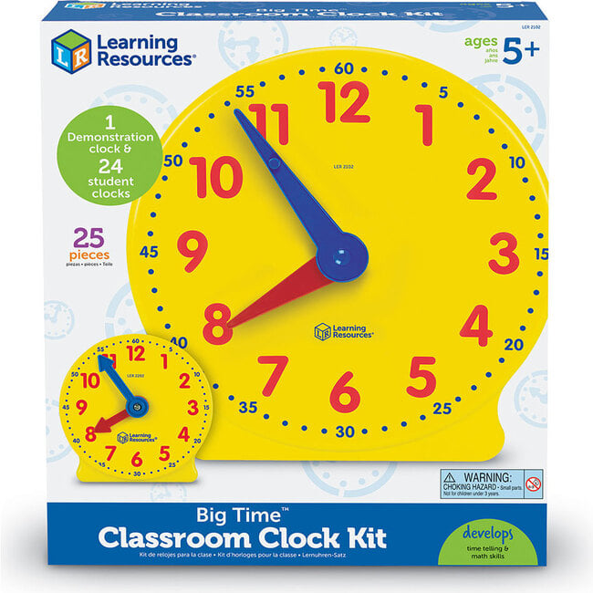 Big Time™ Classroom Clock Kit - STEM Toys - 4