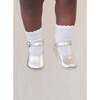 Leather Baby Mary Jane Shoes, Silver - Mary Janes - 2