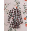 Justino Kids Robe, Ivory Tartan - Pajamas - 2