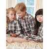 Navidad Kids Pyjamas, Ivory Tartan - Pajamas - 2