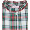 Navidad Tartan Nightgown, Ivory - Nightgowns - 3