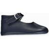 Leather Baby Mary Jane Shoes, Navy - Mary Janes - 3
