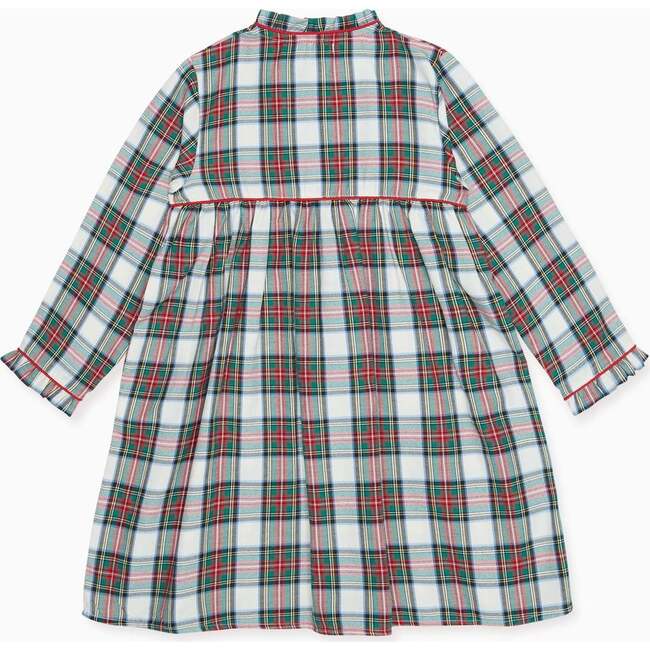 Navidad Tartan Nightgown, Ivory - Nightgowns - 4