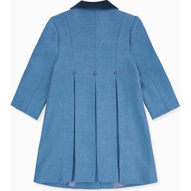 Anisa Girl Wool Coat, Blue - Coats - 5