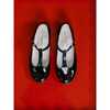 Girl T-Bar Shoes, Patent Black - T-Straps - 3