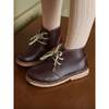 Leather Kids Desert Boots, Burgundy - Boots - 2