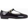 Girl T-Bar Shoes, Patent Black - T-Straps - 4