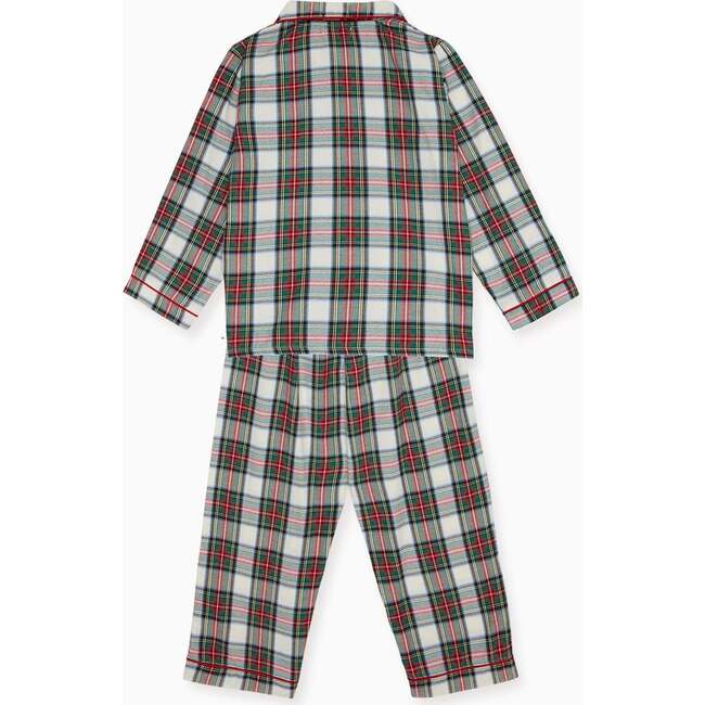 Navidad Kids Pyjamas, Ivory Tartan - Pajamas - 4