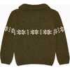 Goyo Fair Isle Merino Kids Jumper, Dark Green - Sweatshirts - 4