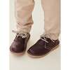 Leather Kids Desert Boots, Burgundy - Boots - 3