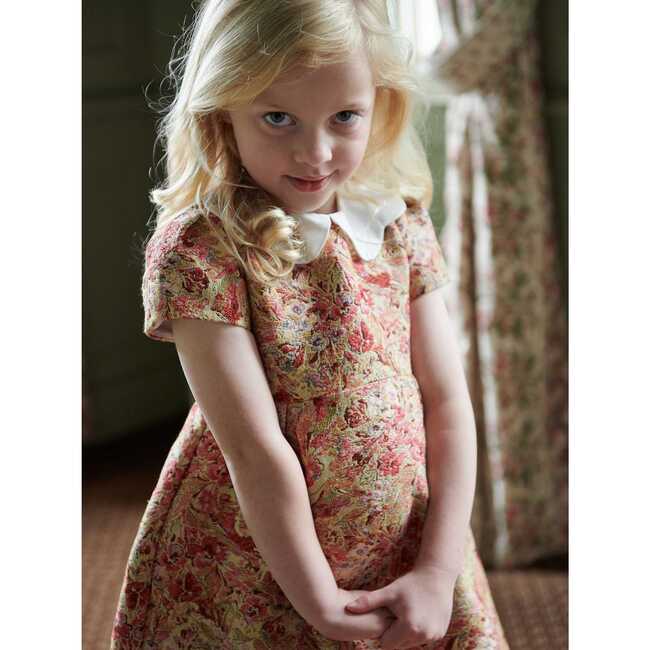 Arabella Floral Dresss, Green - Dresses - 2