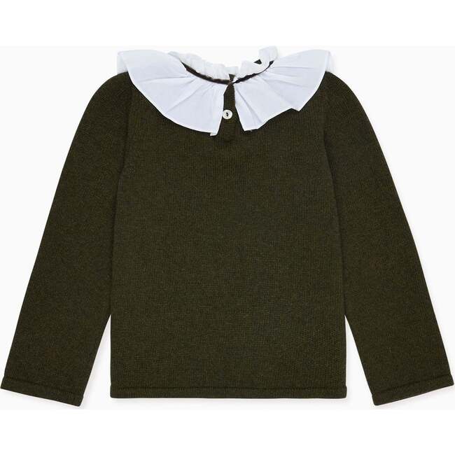 Odisea Merino Jumper, Olive - Sweatshirts - 4
