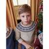 Fair Isle Merino Kids Jumper, Beige - Sweatshirts - 7