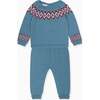 Fair Isle Merino Baby Gift Box Set, Blue - Mixed Gift Sets - 2