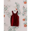 Buganvilla Velvet Baby Dungarees, Burgundy - Overalls - 2