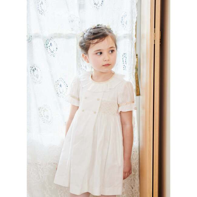 Santina Smock Ceremony Dress, Ivory - Dresses - 2