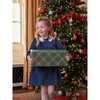 Antonella Girl Velvet Dress, Blue - Dresses - 2
